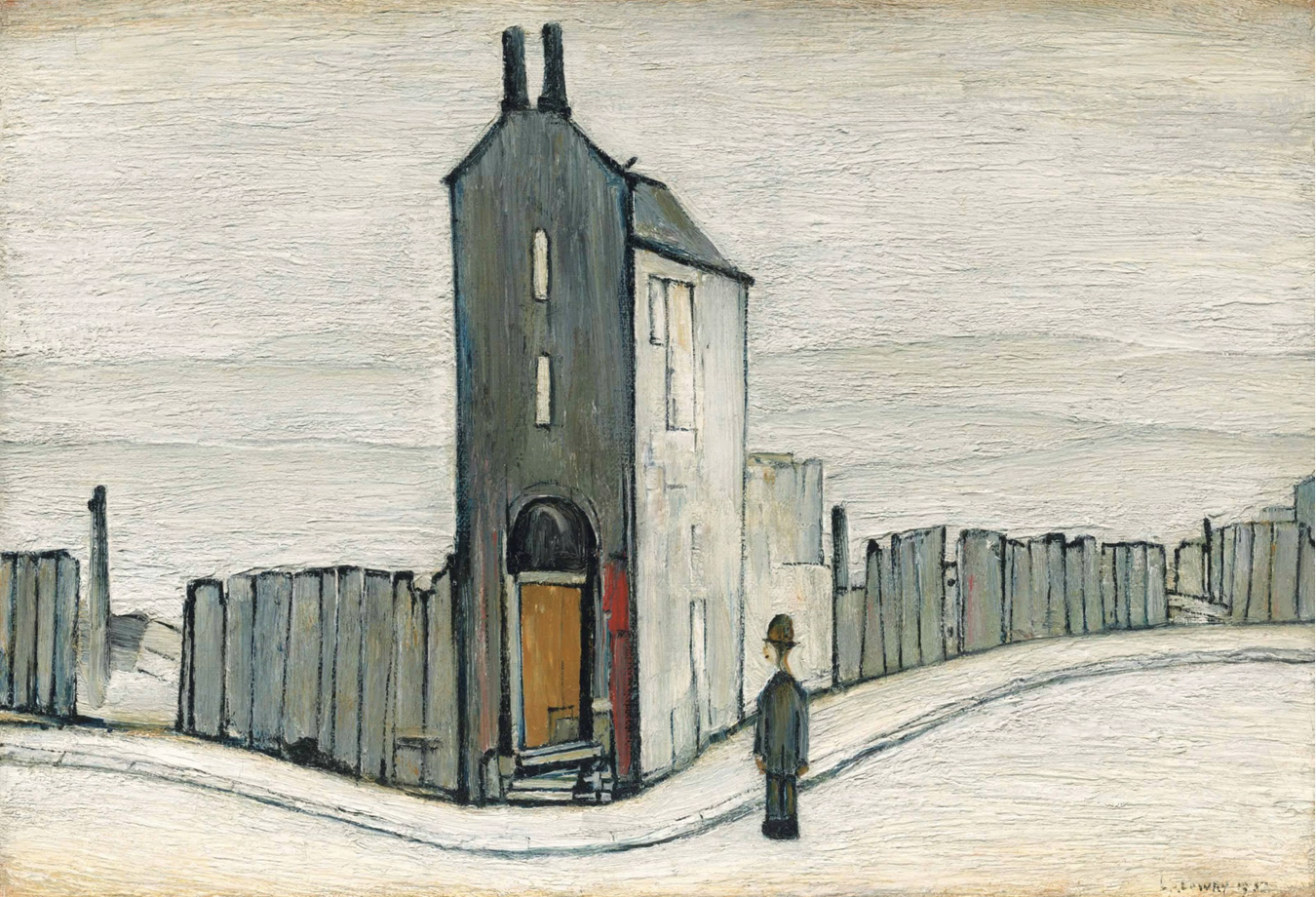 The Derelict House (1952) by Laurence Stephen Lowry (1887 - 1976), English artist.