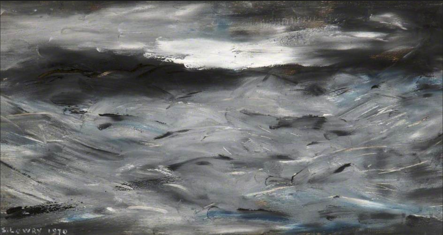 Grey Sea (1970) by Laurence Stephen Lowry (1887 - 1976), English artist.