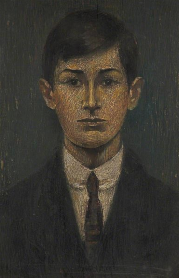 Portrait of a Boy (1914) by Laurence Stephen Lowry (1887 - 1976), English artist.