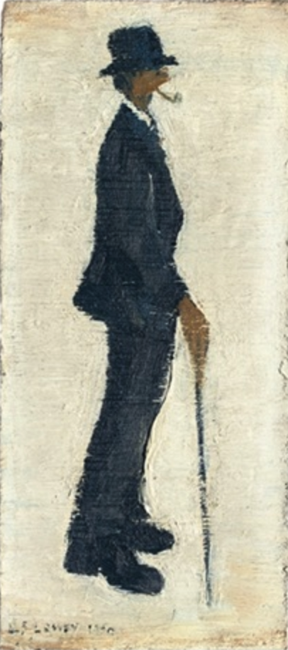 Figure II - Man with pipe (study) (1950) by Laurence Stephen Lowry (1887 - 1976), English artist.