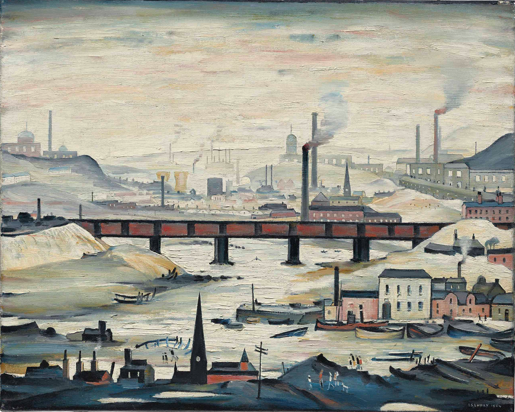 Industrial Panorama (1954) by Laurence Stephen Lowry (1887 - 1976), English artist.