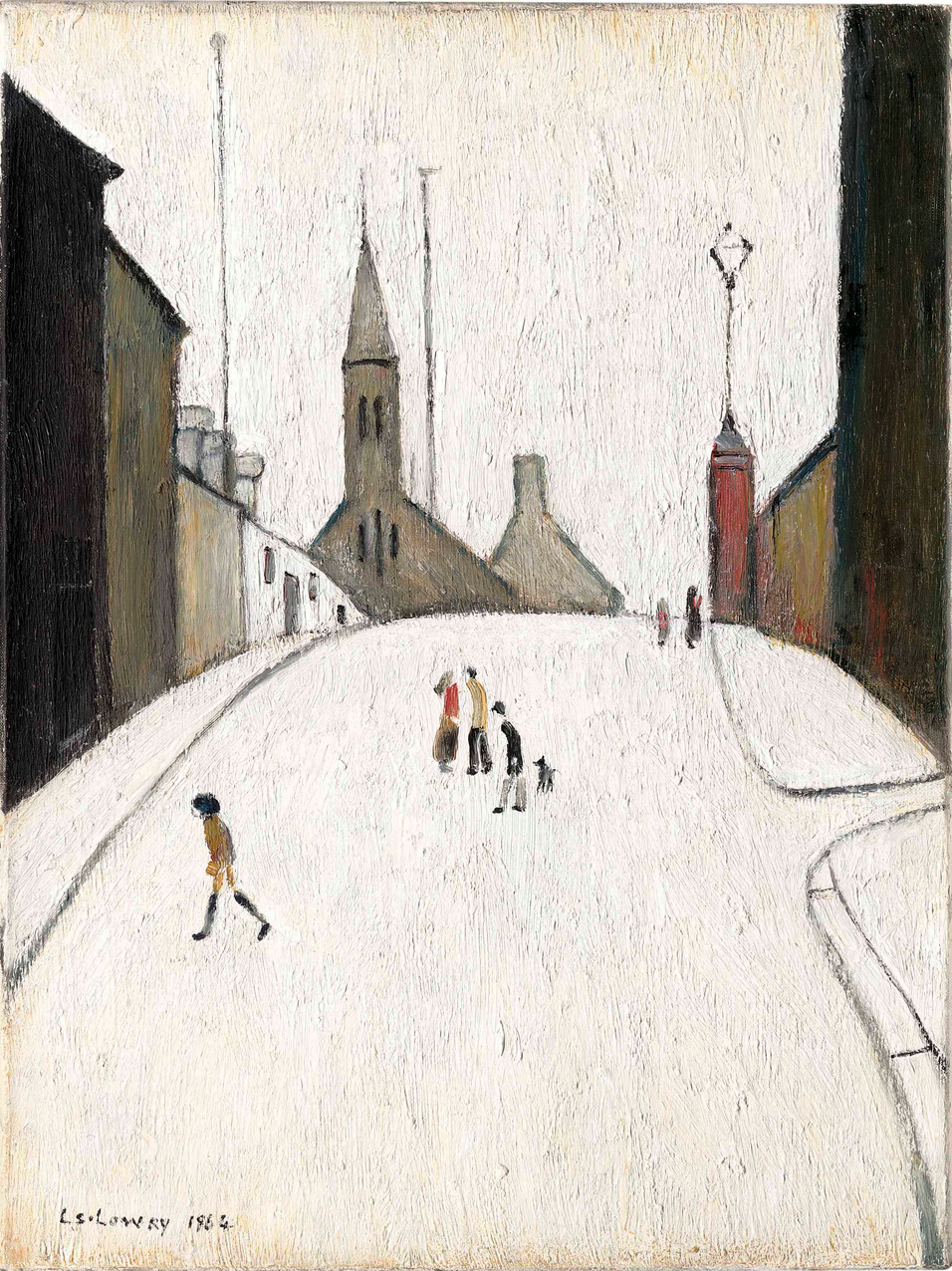 Church Street, Clitheroe (1964) by Laurence Stephen Lowry (1887 - 1976), English artist.