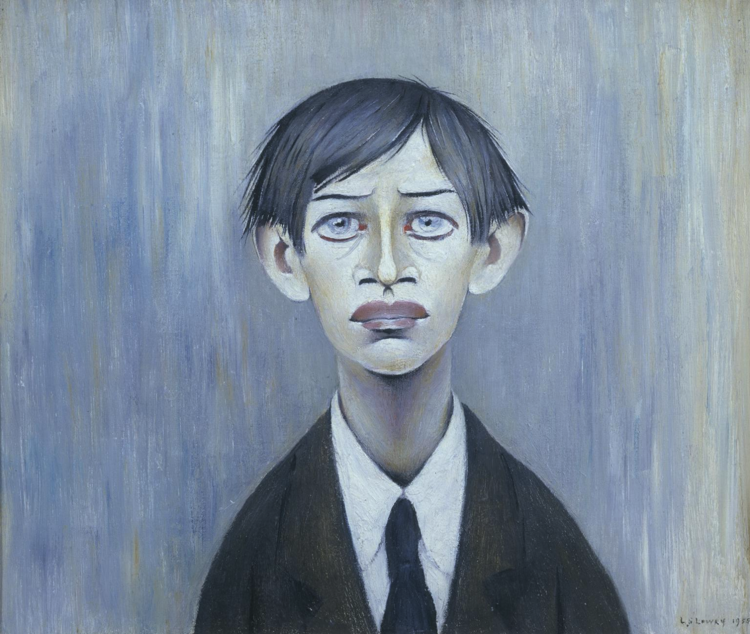 A Young Man (1955) by Laurence Stephen Lowry (1887 - 1976), English artist.