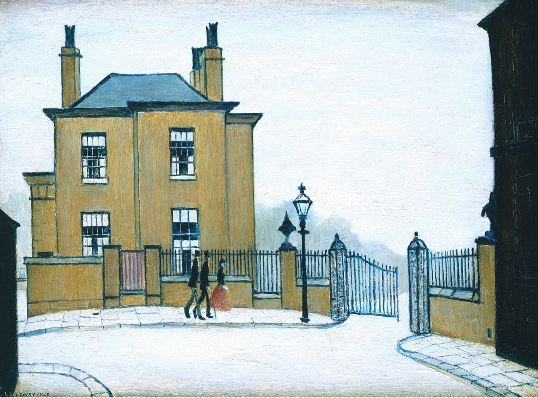 The Old House, Grove Street, Salford (1948) by Laurence Stephen Lowry (1887 - 1976), English artist.