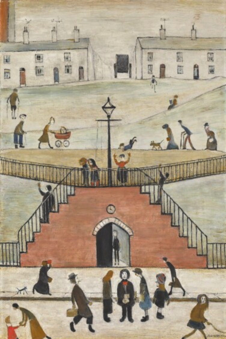 The Steps (1962) by Laurence Stephen Lowry (1887 - 1976), English artist.