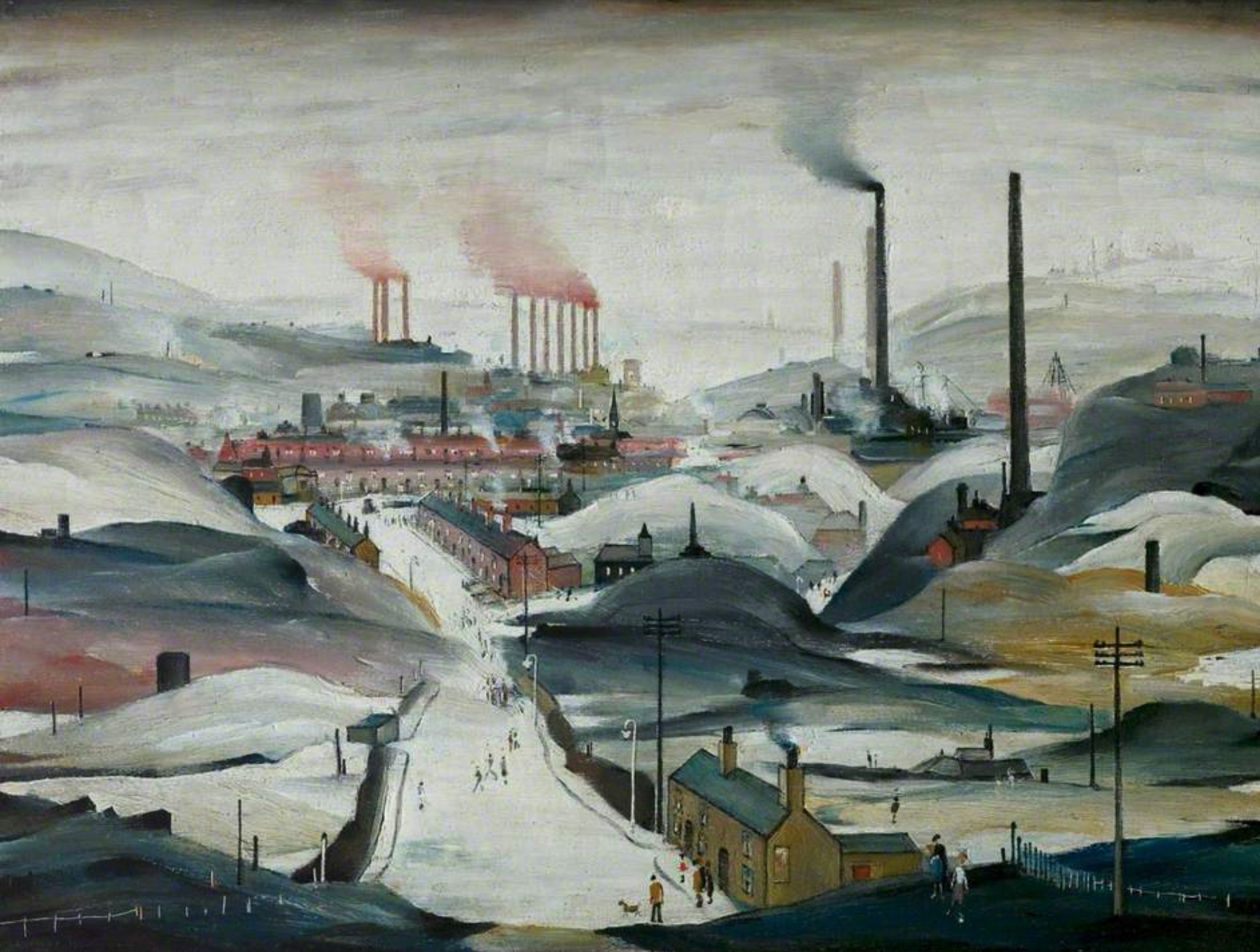 Industrial Panorama (1953) by Laurence Stephen Lowry (1887 - 1976), English artist.
