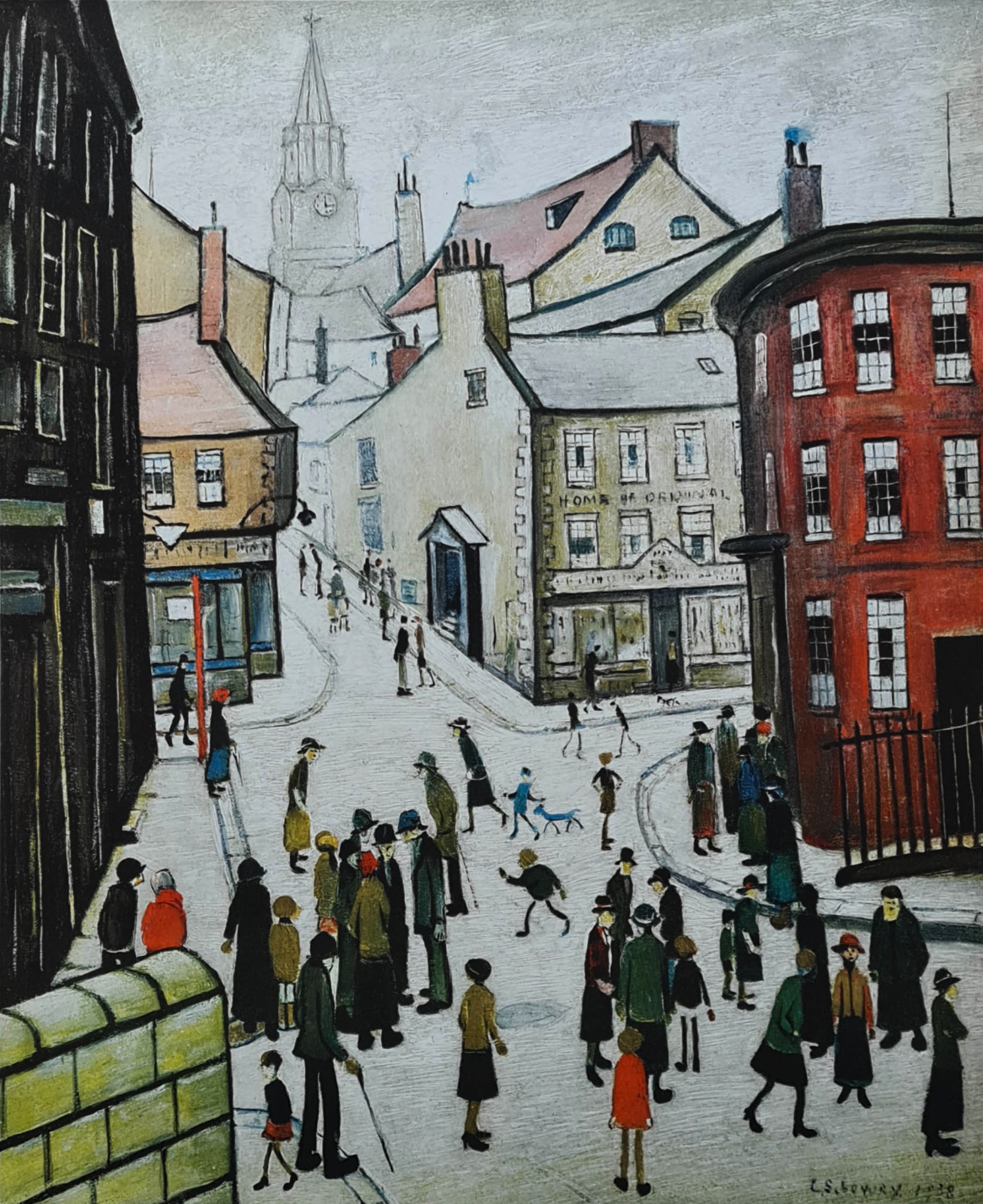 Berwick (Berwick upon Tweed) (1938) by Laurence Stephen Lowry (1887 - 1976), English artist.