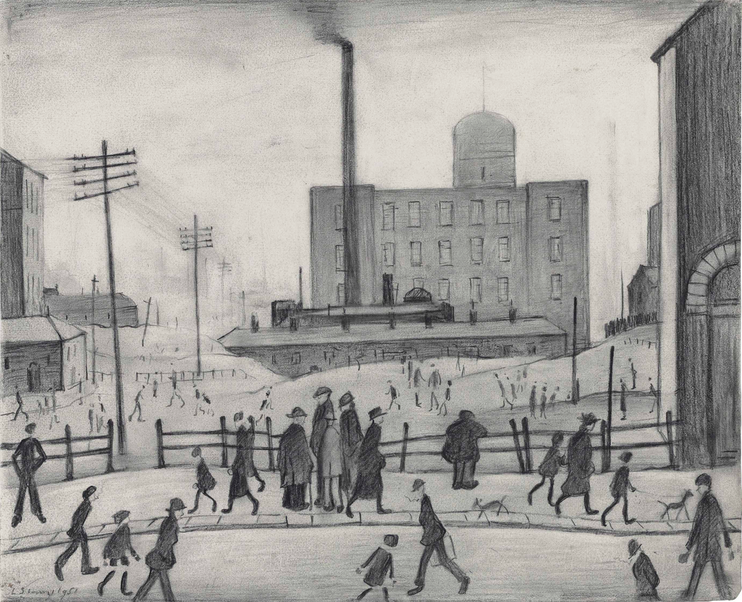 Industrial Scene (1951) by Laurence Stephen Lowry (1887 - 1976), English artist.