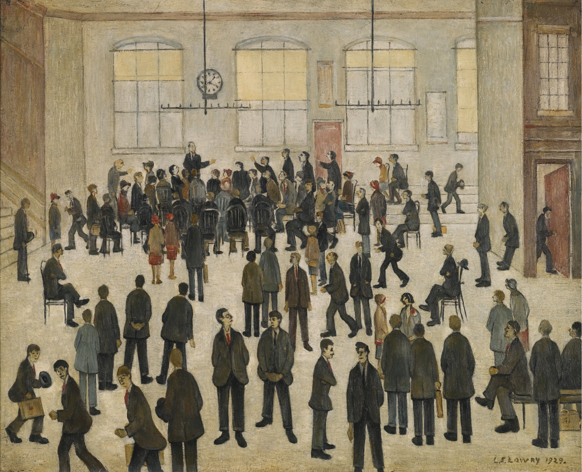 Election Time (1929) by Laurence Stephen Lowry (1887 - 1976), English artist.