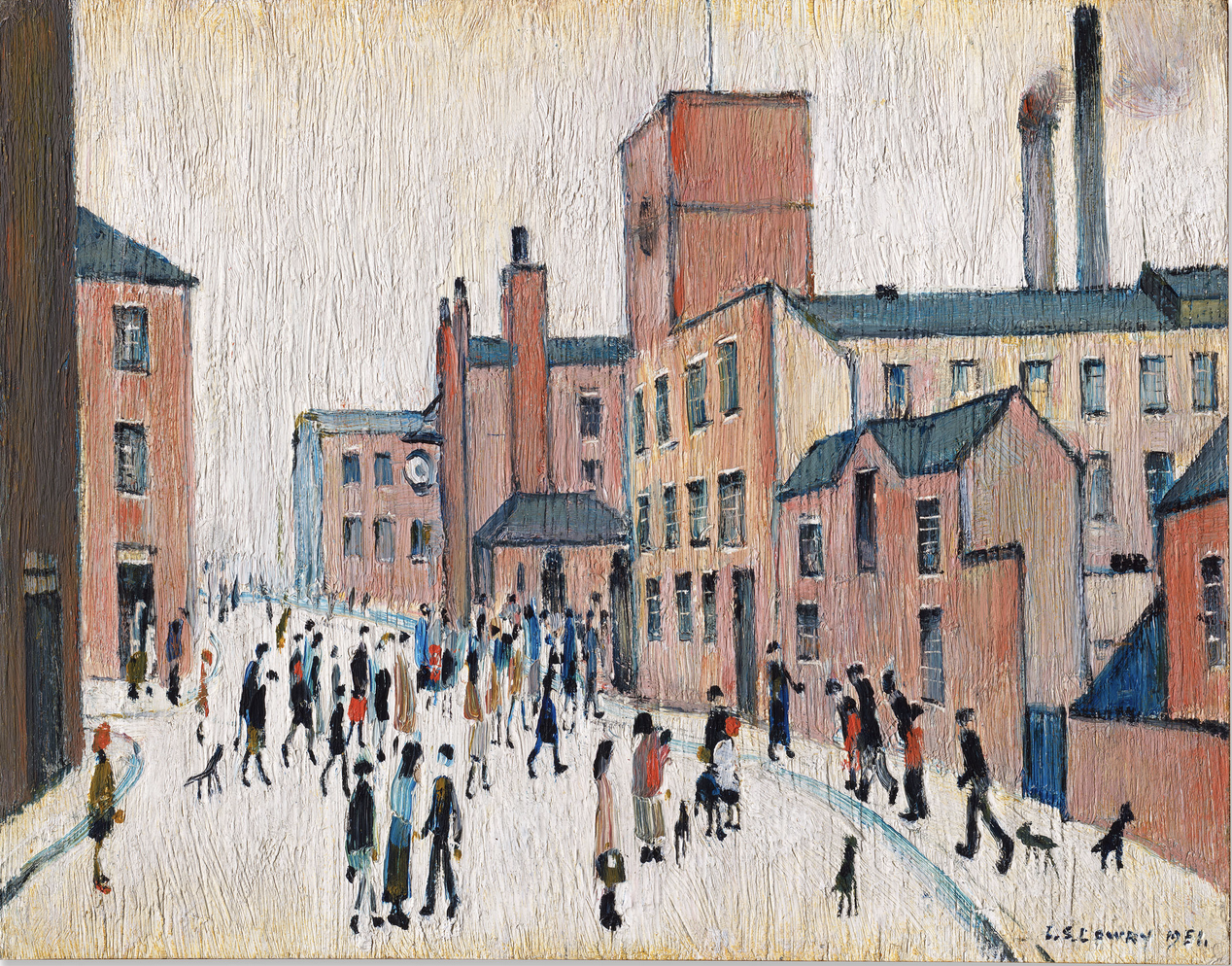 Lancashire Street (1951) by Laurence Stephen Lowry (1887 - 1976), English artist.