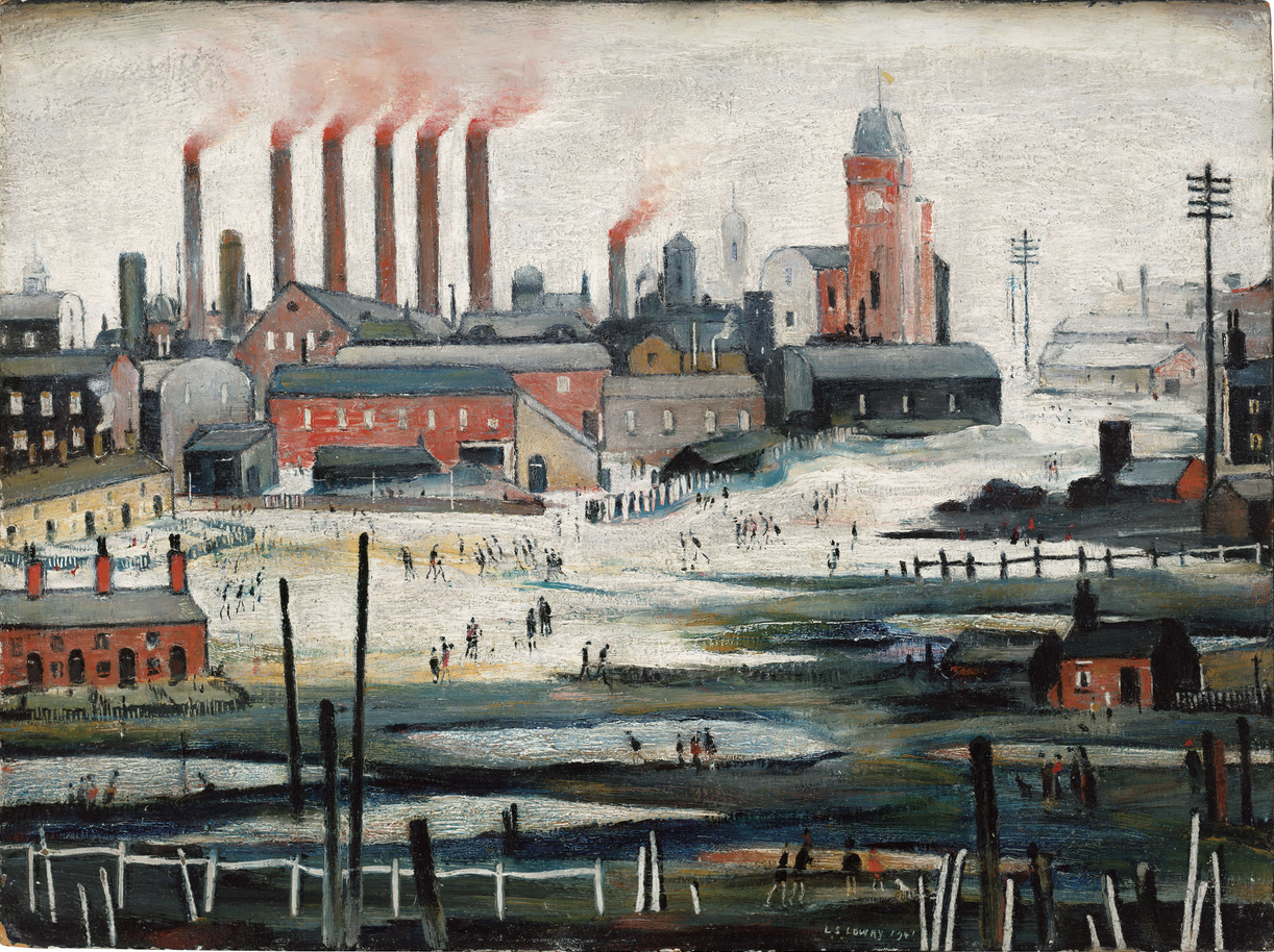 Iron Works (1941) by Laurence Stephen Lowry (1887 - 1976), English artist.