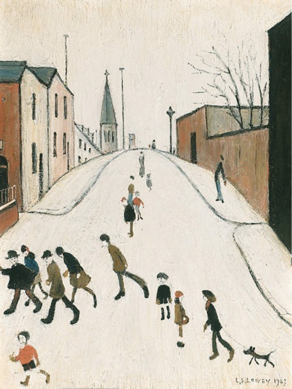 Street Scene, Clitheroe (1963) by Laurence Stephen Lowry (1887 - 1976), English artist.