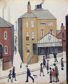 The White Shop (1951) by Laurence Stephen Lowry (1887 - 1976), English artist.
