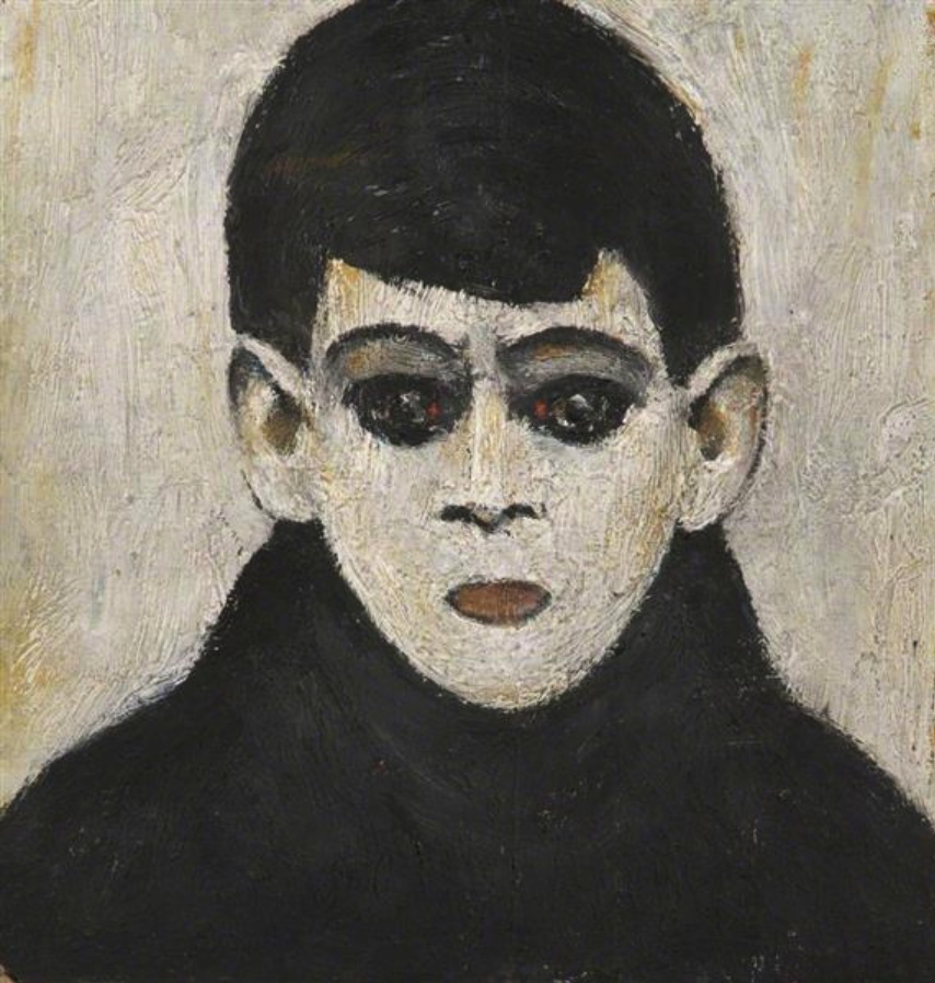 Head of a Boy (1960) by Laurence Stephen Lowry (1887 - 1976), English artist.