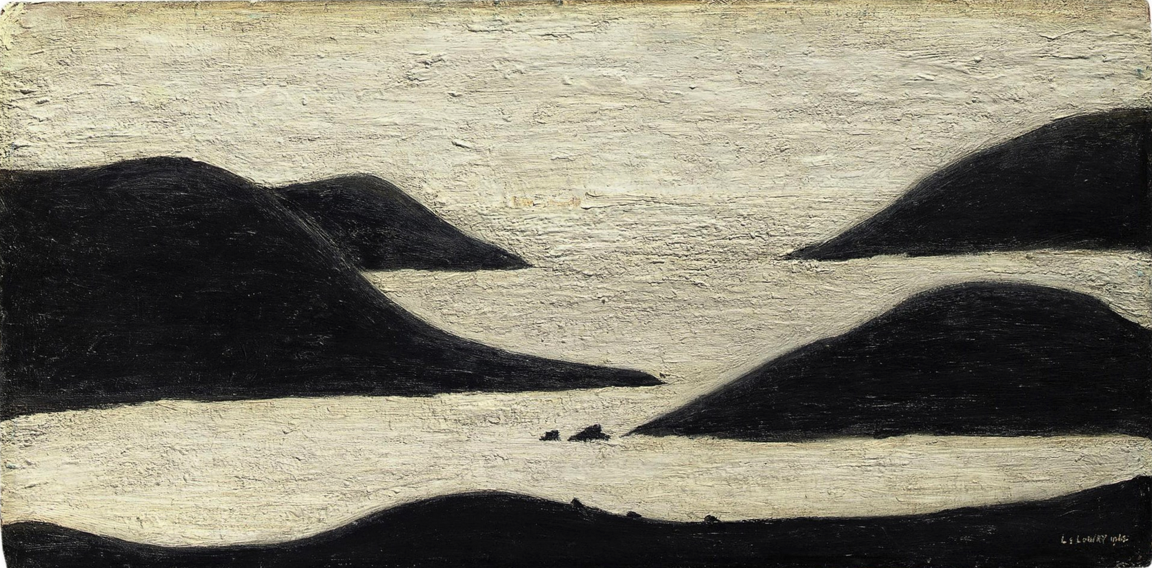 Seascape (1962) by Laurence Stephen Lowry (1887 - 1976), English artist.