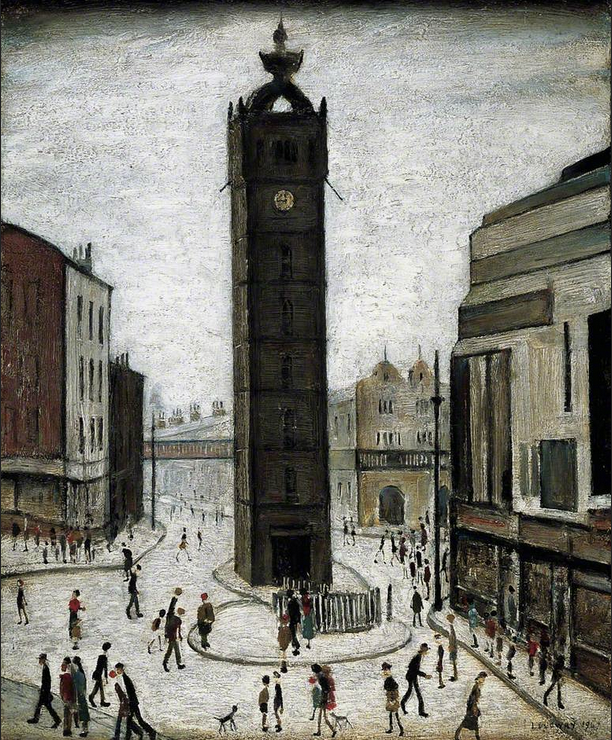 The Tollbooth, Glasgow (1947) by Laurence Stephen Lowry (1887 - 1976), English artist.