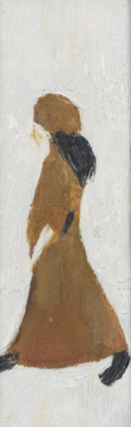 Girl Walking (circa 1965) by Laurence Stephen Lowry (1887 - 1976), English artist.