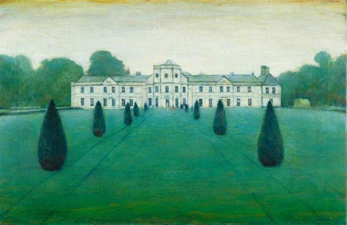 Grantley Hall near Ripon (1952) by Laurence Stephen Lowry (1887 - 1976), English artist.