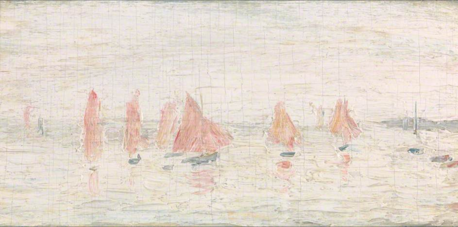Regatta (1957) by Laurence Stephen Lowry (1887 - 1976), English artist.