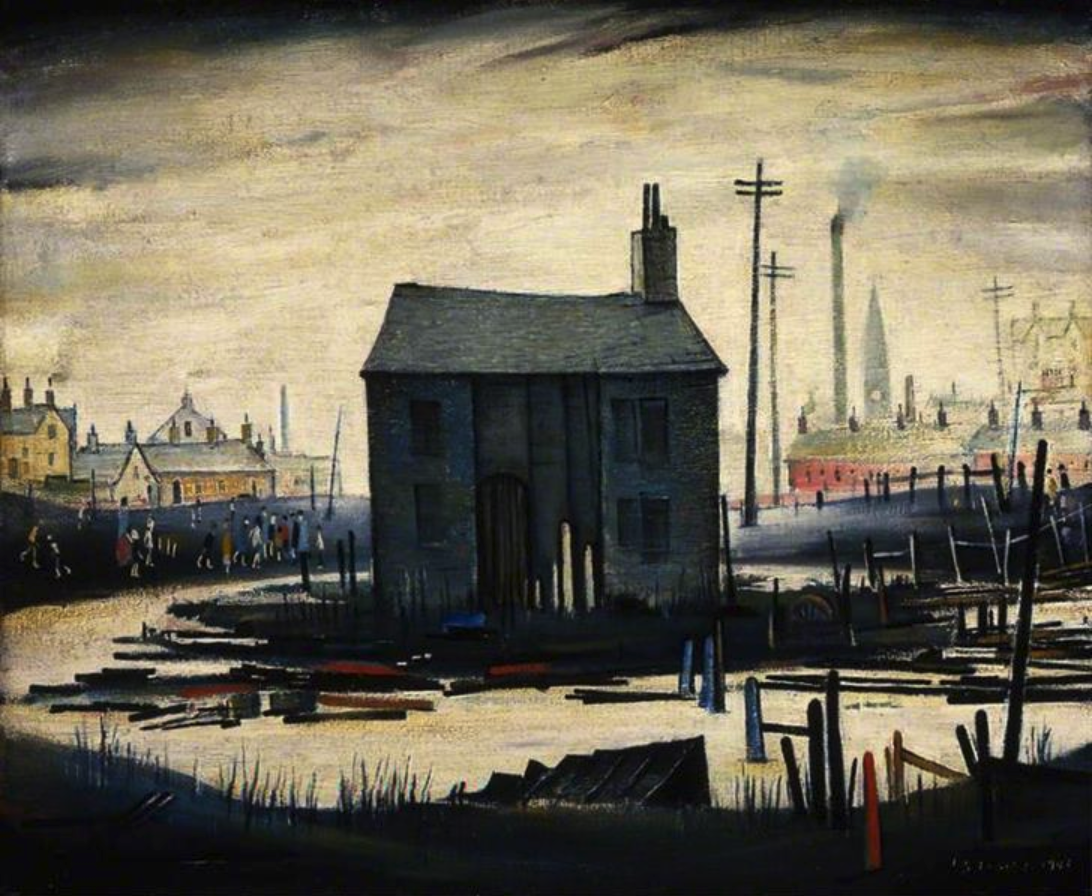 Derelict Building (1941) by Laurence Stephen Lowry (1887 - 1976), English artist.
