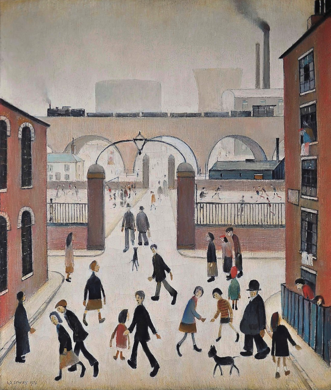 Industrial Landscape (1958) by Laurence Stephen Lowry (1887 - 1976), English artist.